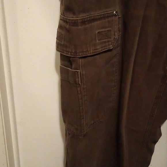 Duluth Trading Co Brown Men's Fire Hose Relaxed Fit Pants - Size 40x32 - Picture 2 of 11